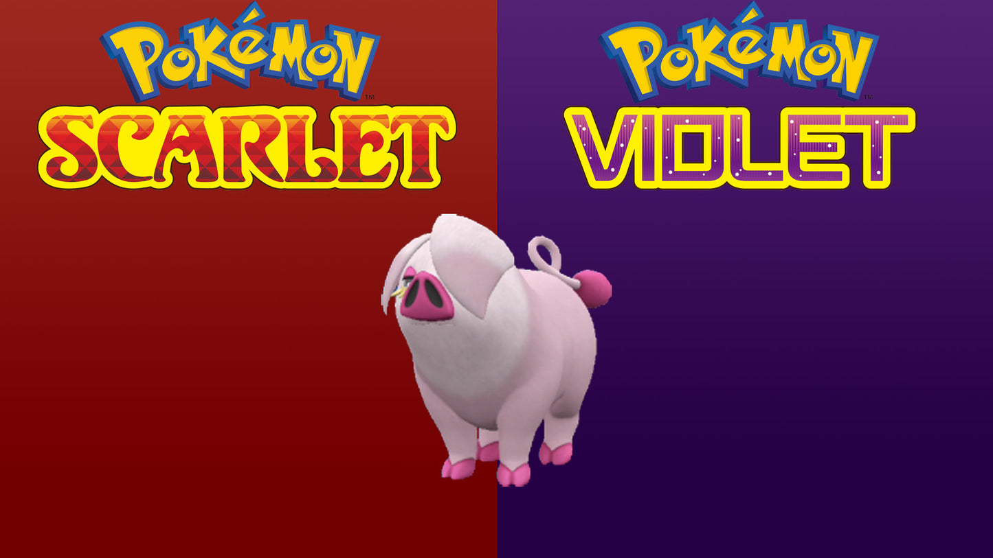 Pokemon Scarlet and Violet Shiny Oinkologne 6IV-EV Trained - Pokemon4Ever