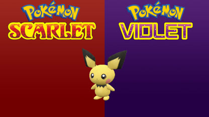 Pokemon Scarlet and Violet Shiny Pichu 6IV-EV Trained - Pokemon4Ever