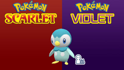 Pokemon Scarlet and Violet Mini Mark Shiny Piplup 6IV-EV Trained - Pokemon4Ever
