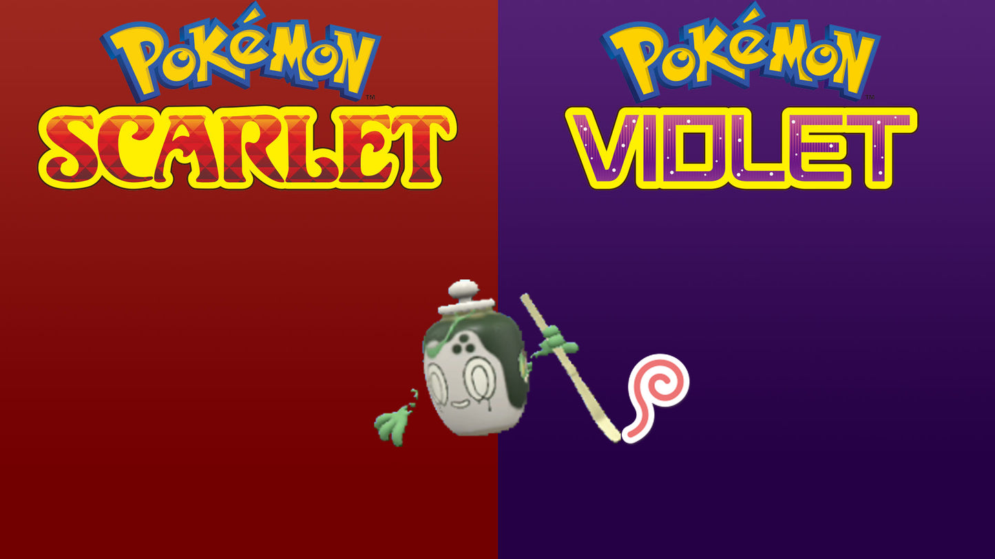 Pokemon Scarlet and Violet Marked Shiny Poltchageist-Artisan 6IV-EV Trained - Pokemon4Ever