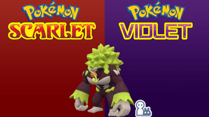 Pokemon Scarlet and Violet Marked Shiny Rillaboom 6IV-EV Trained - Pokemon4Ever