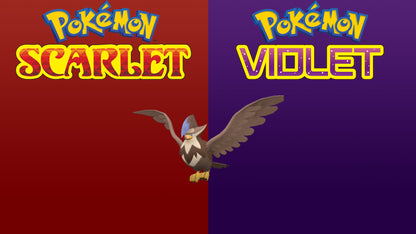 Pokemon Scarlet and Violet Shiny Staraptor 6IV-EV Trained - Pokemon4Ever
