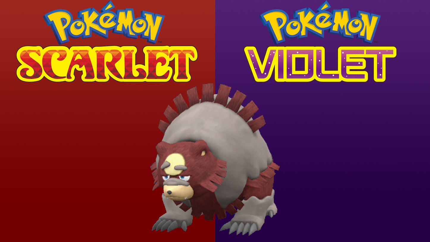 Pokemon Scarlet and Violet Shiny Ursaluna