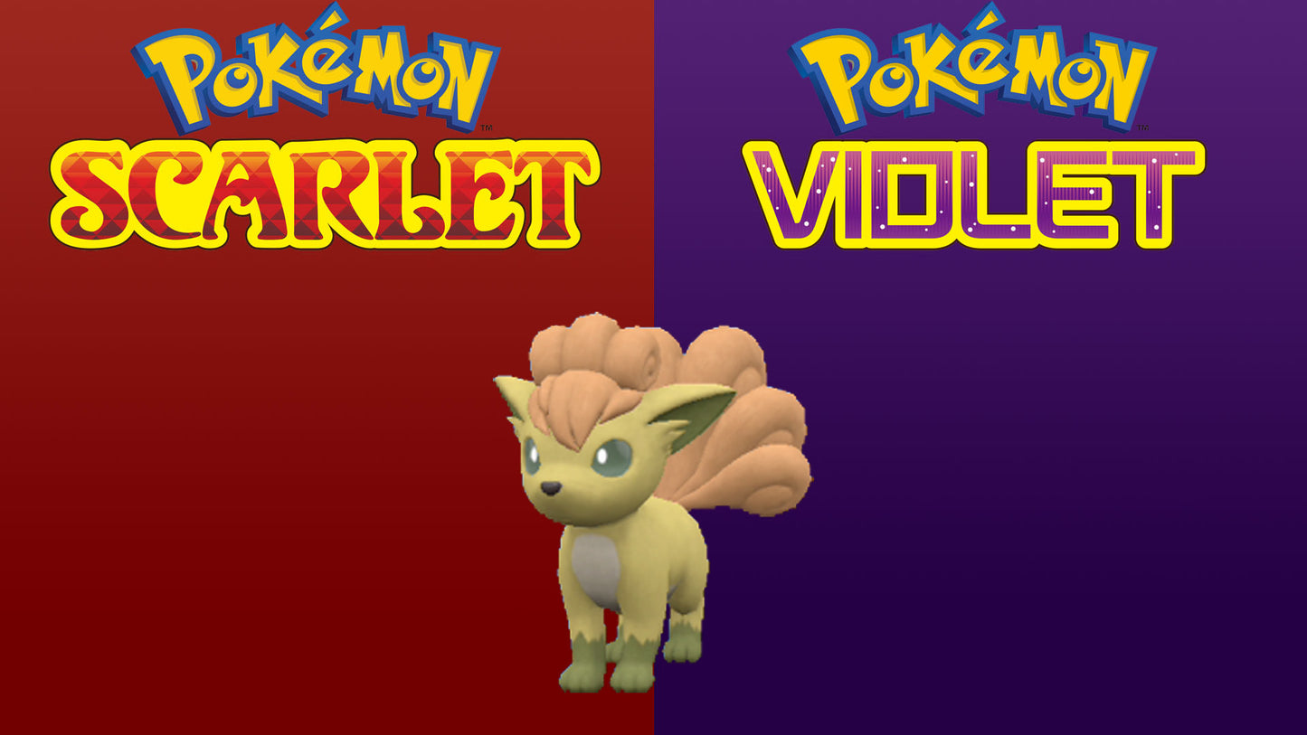 Pokemon Scarlet and Violet Shiny Vulpix 6IV-EV Trained - Pokemon4Ever
