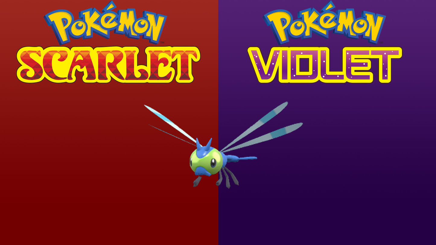 Pokemon Scarlet and Violet Shiny Yanma 6IV-EV Trained - Pokemon4Ever