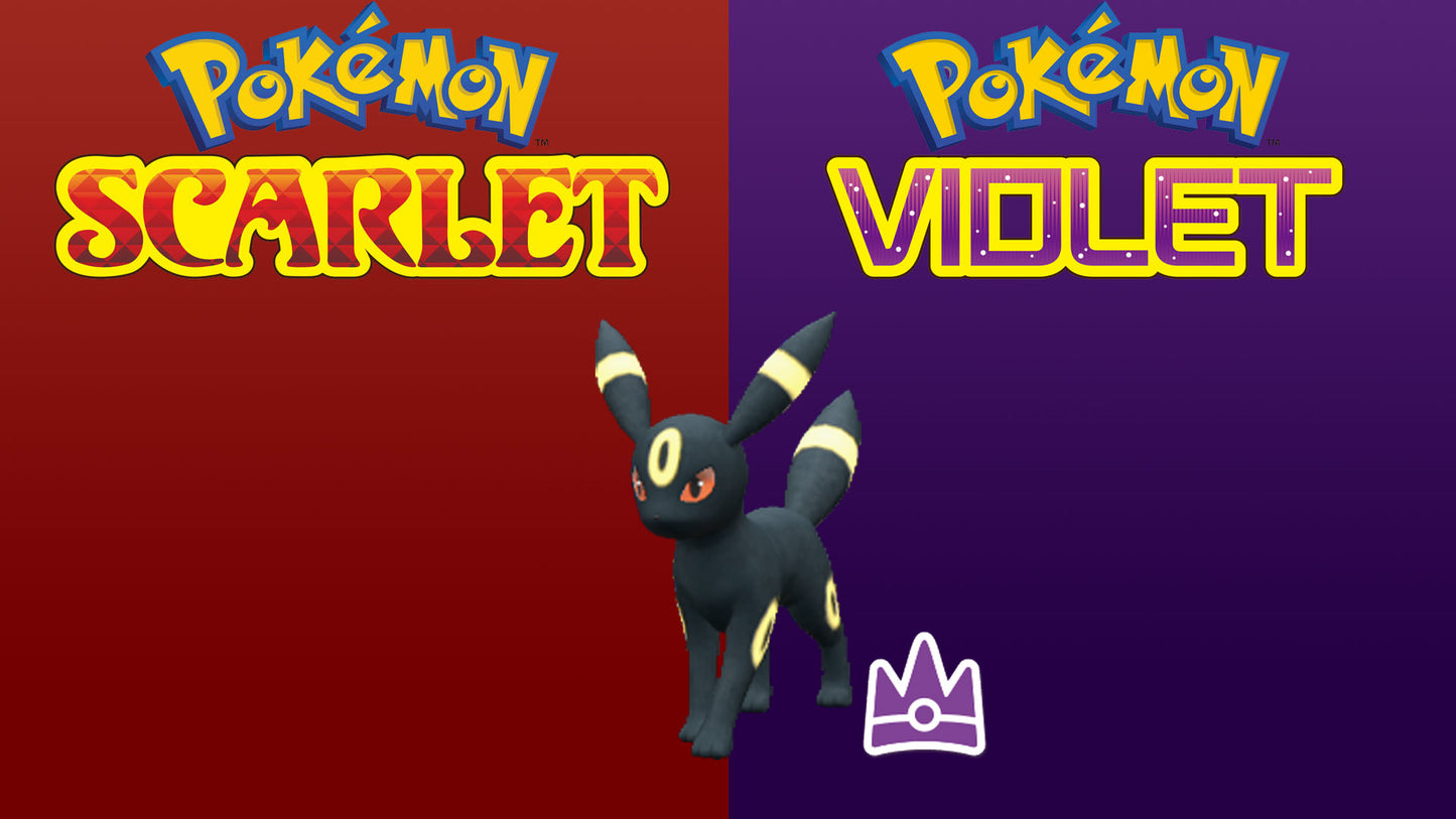 Pokemon Scarlet and Violet Umbreon The Unrivaled 6IV-EV Trained - Pokemon4Ever