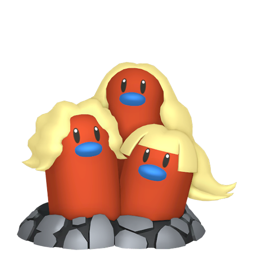 Pokemon Scarlet and Violet Shiny Alolan Dugtrio