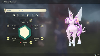 Pokemon Legends Arceus Palkia Origin Form Max Effort Levels 6IV-EV Trained - Pokemon4Ever