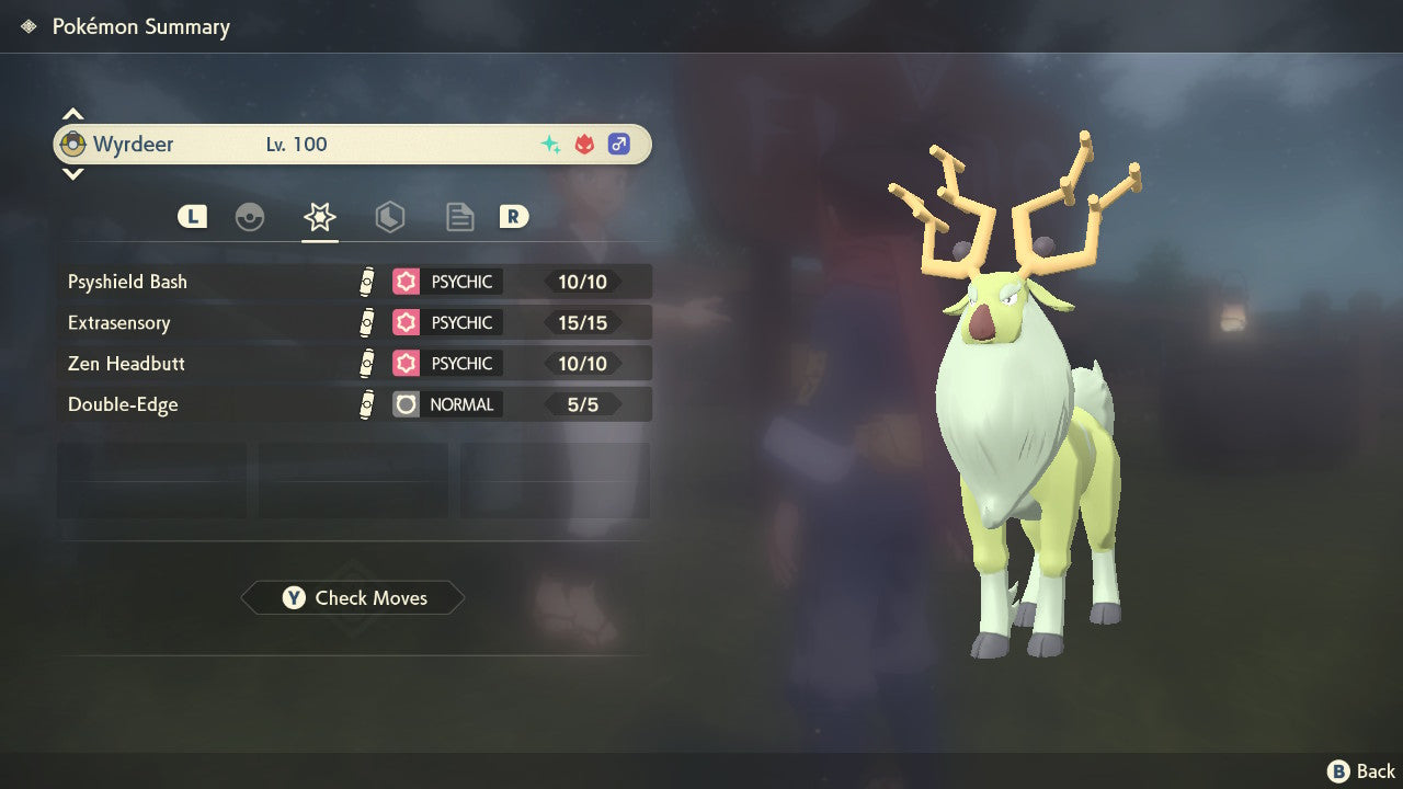 Pokemon Legends Arceus Shiny Alpha Wyrdeer Max Effort Levels 6IV-EV Trained - Pokemon4Ever