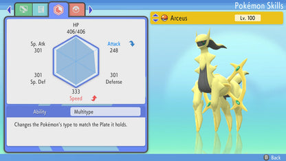 Pokemon Brilliant Diamond and Shining Pearl Arceus 6IV-EV Trained - Pokemon4Ever