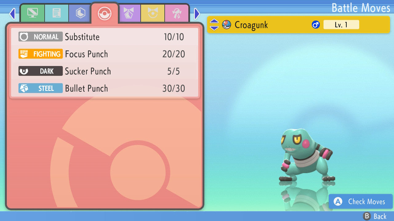 Pokemon Brilliant Diamond and Shining Pearl Croagunk 6IV-EV Trained - Pokemon4Ever