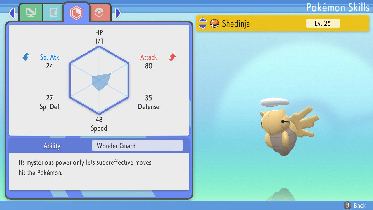 Pokemon Brilliant Diamond and Shining Pearl Shedinja 6IV-EV Trained - Pokemon4Ever