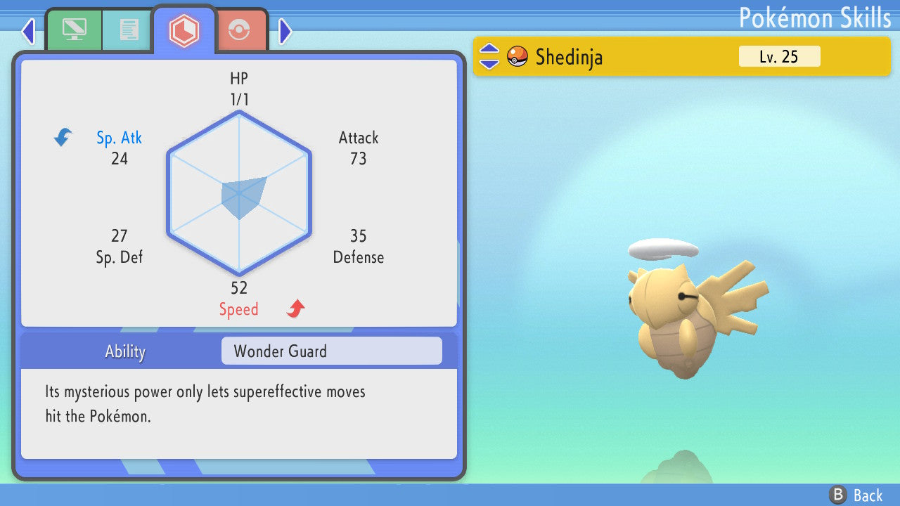 Pokemon Brilliant Diamond and Shining Pearl Shedinja 6IV-EV Trained - Pokemon4Ever
