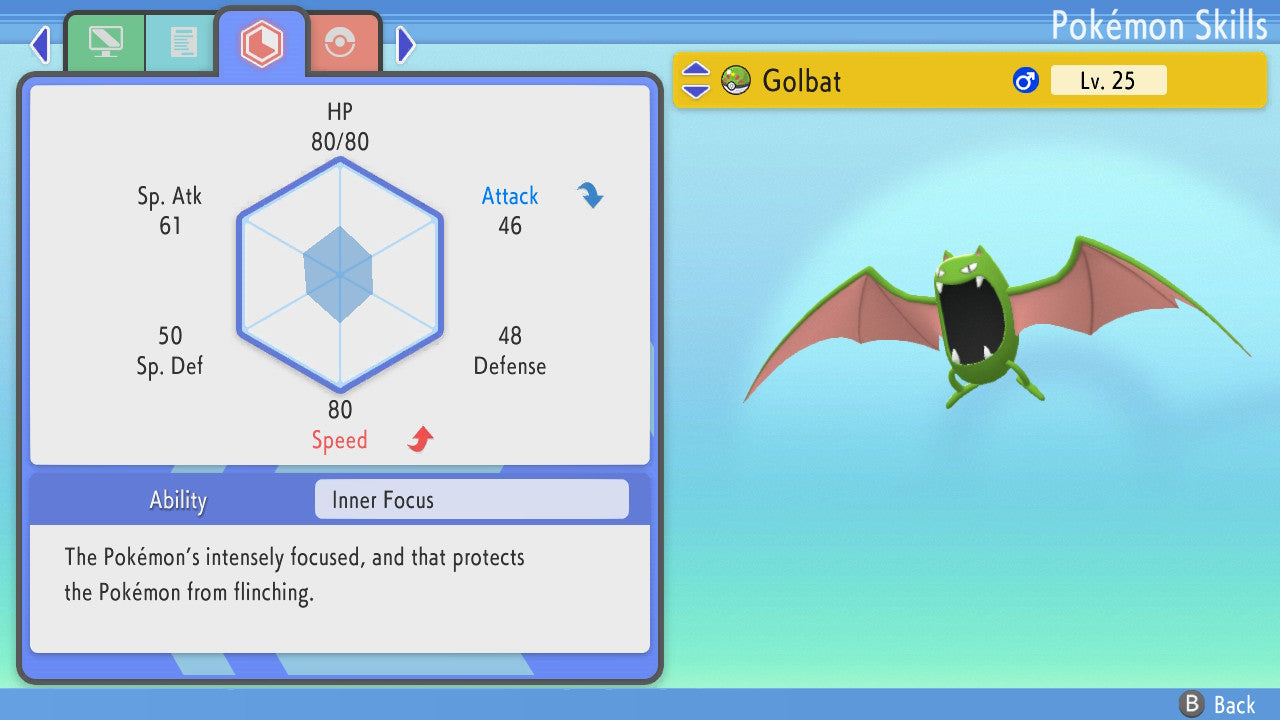 Pokemon Brilliant Diamond and Shining Pearl Golbat 6IV-EV Trained - Pokemon4Ever