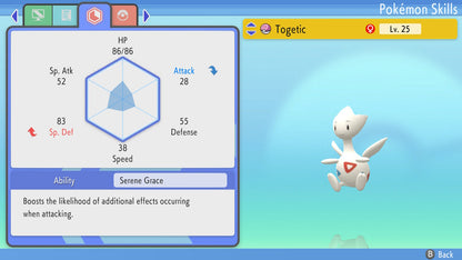 Pokemon Brilliant Diamond and Shining Pearl Togetic 6IV-EV Trained - Pokemon4Ever