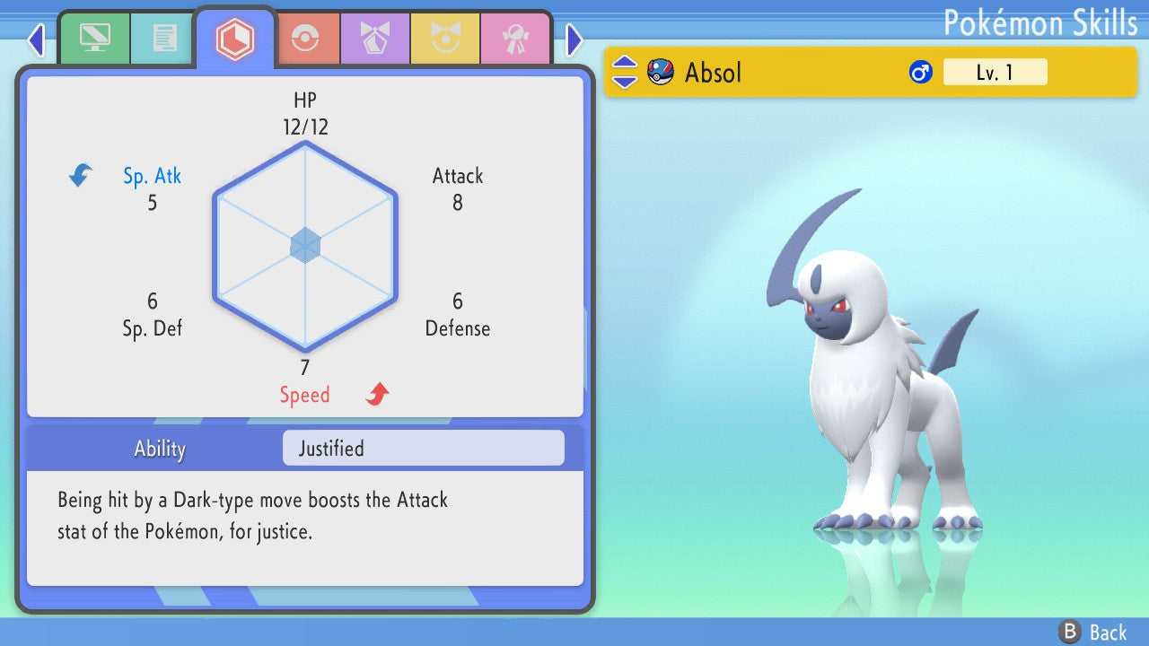 Pokemon Brilliant Diamond and Shining Pearl Hidden Ability Absol 6IV-EV Trained - Pokemon4Ever
