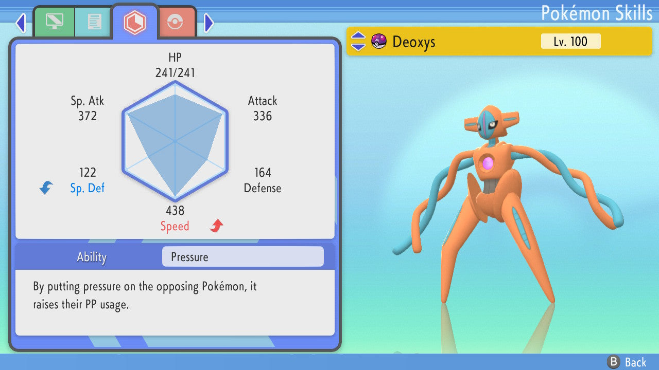 Pokemon Brilliant Diamond and Shining Pearl Deoxys 6IV-EV Trained - Pokemon4Ever