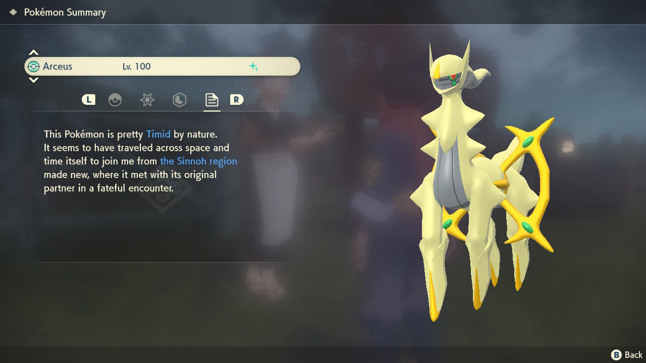 Pokemon Legends Arceus Shiny Arceus Max Effort Levels 6IV-EV Trained - Pokemon4Ever