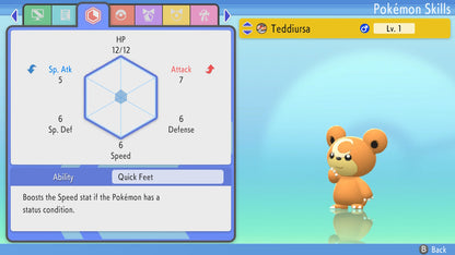 Pokemon Brilliant Diamond and Shining Pearl Teddiursa 6IV-EV Trained - Pokemon4Ever