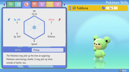 Pokemon Brilliant Diamond and Shining Pearl Teddiursa 6IV-EV Trained - Pokemon4Ever