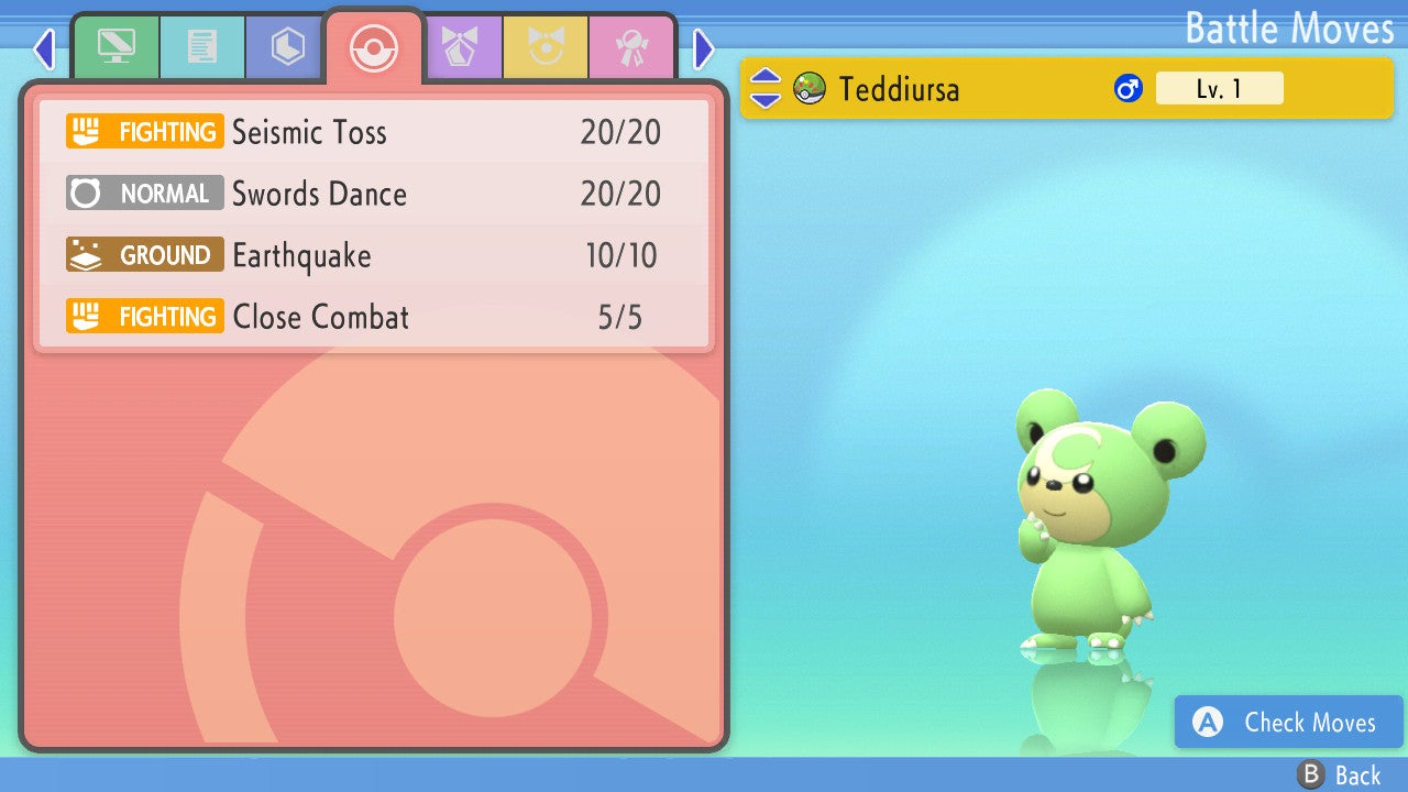 Pokemon Brilliant Diamond and Shining Pearl Teddiursa 6IV-EV Trained - Pokemon4Ever