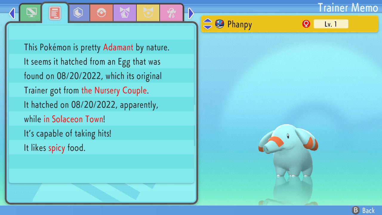 Pokemon Brilliant Diamond & Shining Pearl / Shiny Egg Phanpy / 6IV / Egg  Moves / Best Nature / Fast Trade / Ability Patch / Ditto