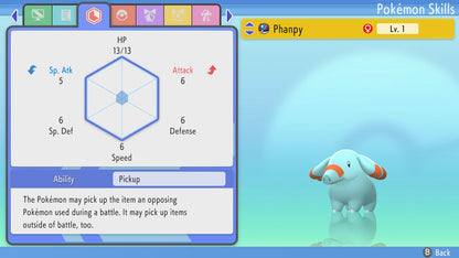 Pokemon Brilliant Diamond and Shining Pearl Phanpy 6IV-EV Trained - Pokemon4Ever