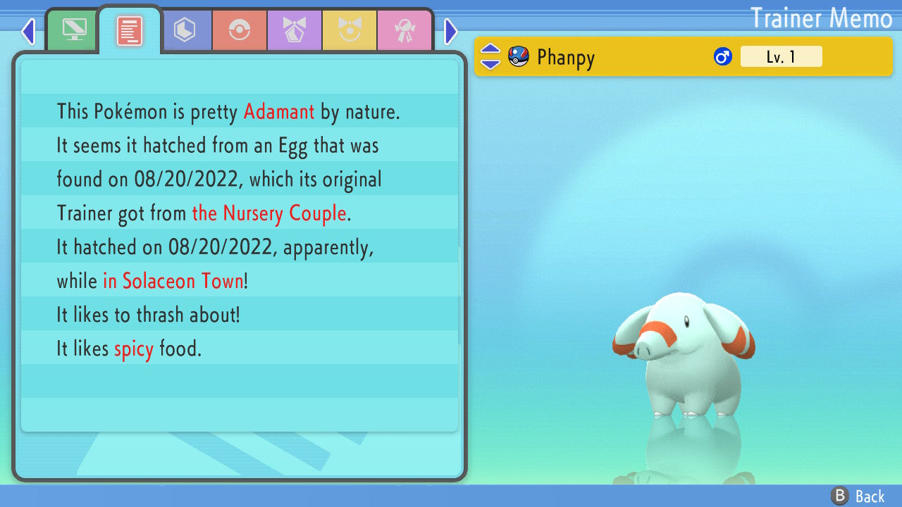 Pokemon Brilliant Diamond and Shining Pearl Phanpy 6IV-EV Trained - Pokemon4Ever