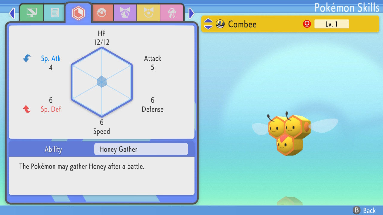 Pokemon Brilliant Diamond and Shining Pearl Combee 6IV-EV Trained - Pokemon4Ever