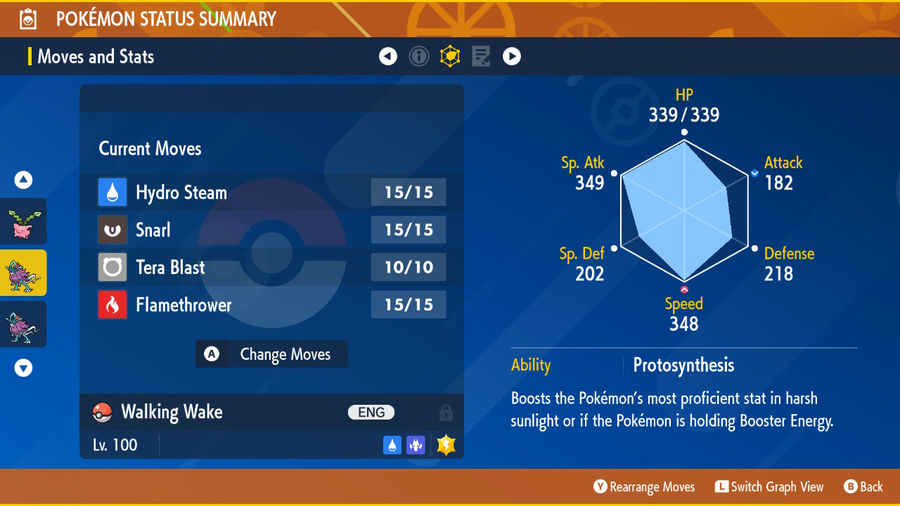 Pokemon Scarlet and Violet Walking Wake 6IV-EV Trained – Pokemon4Ever