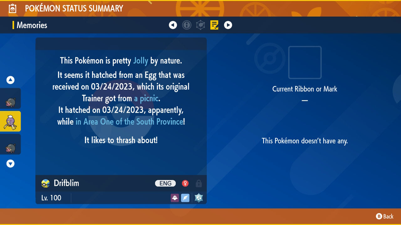 Pokemon Scarlet and Violet Shiny Drifblim 6IV-EV Trained - Pokemon4Ever