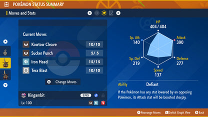 Pokemon Scarlet and Violet Marked Shiny Kingambit 6IV-EV Trained - Pokemon4Ever