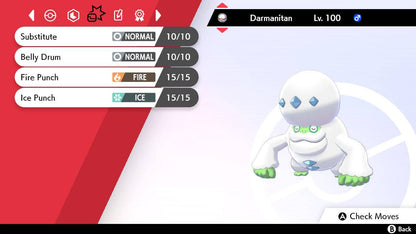 Pokemon Sword and Shield Ultra Shiny Galarian Darmanitan 6IV-EV Trained - Pokemon4Ever