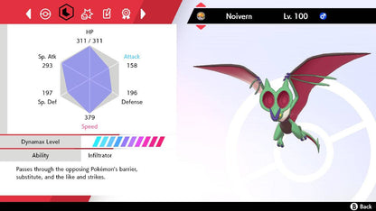 Pokemon Sword and Shield Shiny Noivern 6IV-EV Trained - Pokemon4Ever