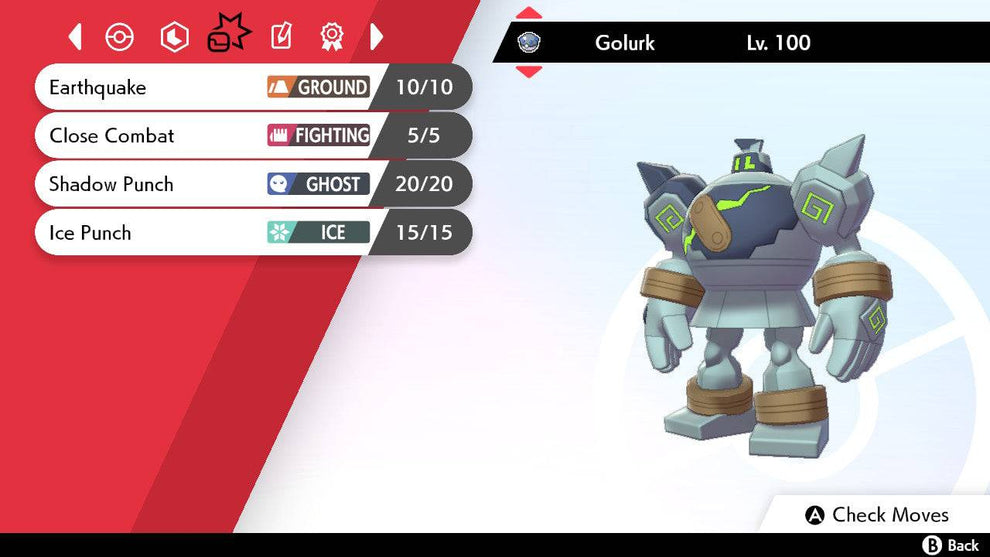 Pokemon Sword and Shield Shiny Golurk 6IV Competitively Trained ...