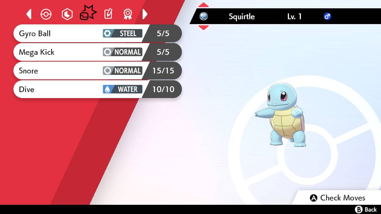 Pokemon Sword and Shield Shiny Squirtle 6IV-EV Trained - Pokemon4Ever