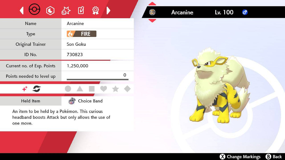 Pokemon Sword and Shield Shiny Arcanine 6IV Competitively Trained ...