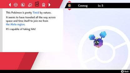 Pokemon Sword and Shield Cosmog 6IV-EV Trained - Pokemon4Ever