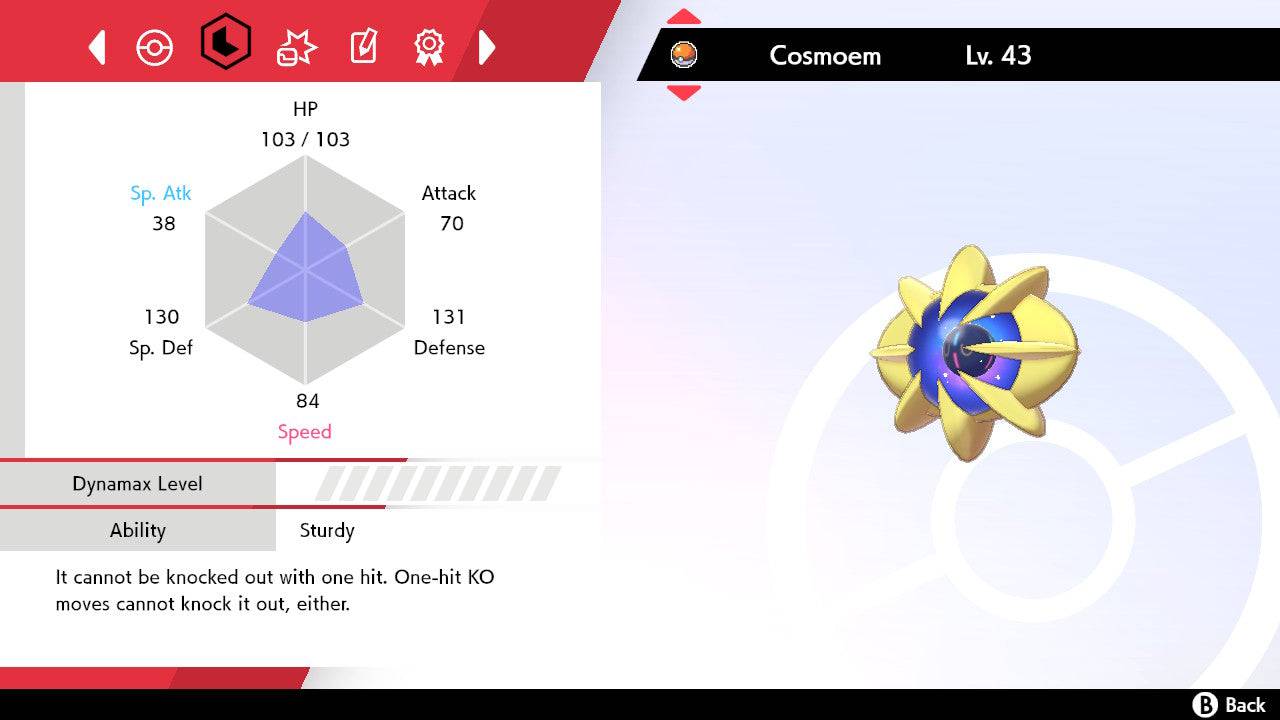 Pokemon Sword and Shield Cosmoem 6IV-EV Trained - Pokemon4Ever
