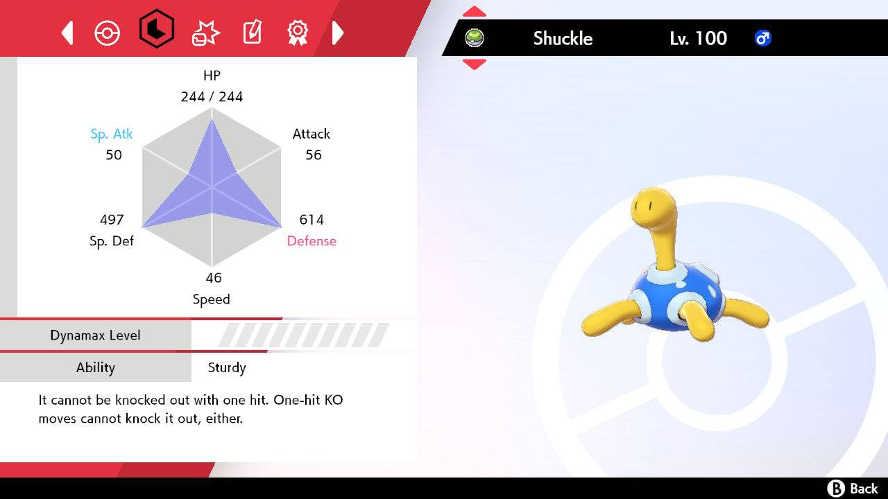 Pokemon Sword and Shield Shiny Shuckle 6IV-EV Trained - Pokemon4Ever