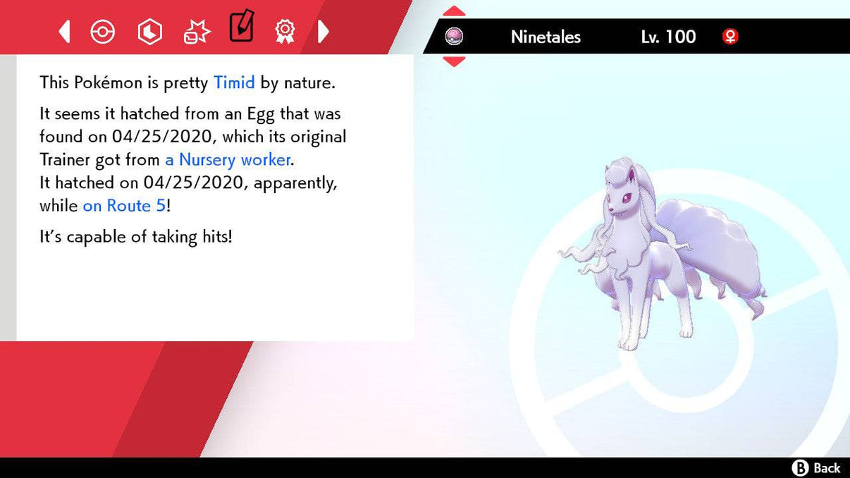 Pokemon Sword and Shield Shiny Alolan-Ninetales 6IV-EV Trained ...