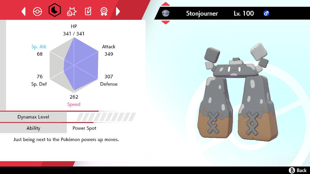 Stonjourner  Pokémon Sword e Pokémon Shield