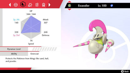 Pokemon Sword and Shield Shiny Escavalier 6IV-EV Trained - Pokemon4Ever