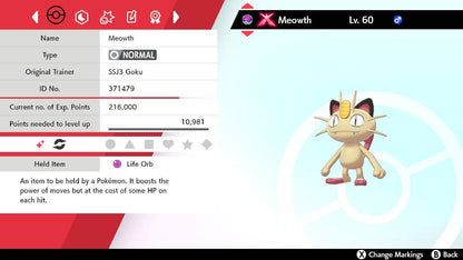 Pokemon Sword and Shield Shiny Gigantamax Meowth 6IV-EV Trained - Pokemon4Ever