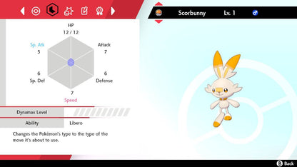 Pokemon Sword and Shield Ultra Shiny Hidden Ability Scorbunny 6IV-EV Trained - Pokemon4Ever