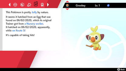 Pokemon Sword and Shield Ultra Shiny Hidden Ability Grookey 6IV-EV Trained - Pokemon4Ever