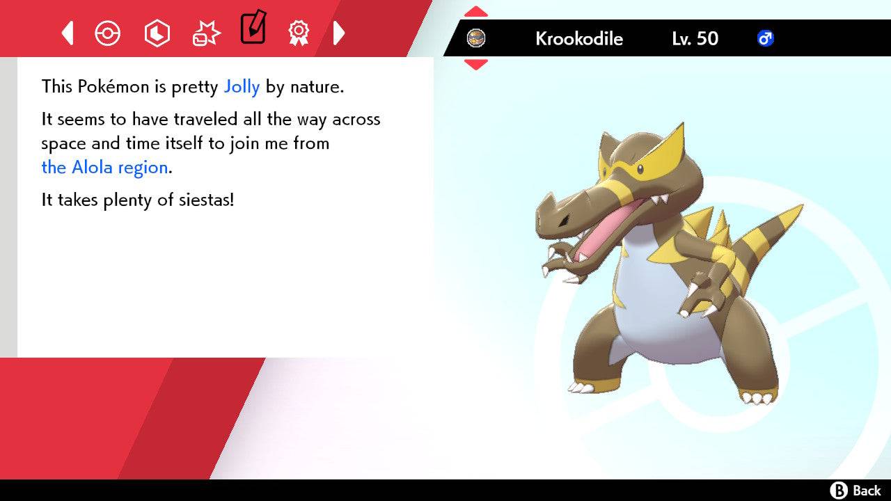 Pokemon Sword and Shield Shiny Krookodile 6IV-EV Trained - Pokemon4Ever