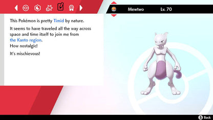 Pokemon Sword and Shield Mewtwo 6IV-EV Trained - Pokemon4Ever