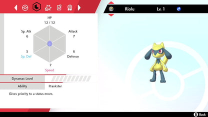 Pokemon Sword and Shield Shiny Riolu 6IV-EV Trained - Pokemon4Ever