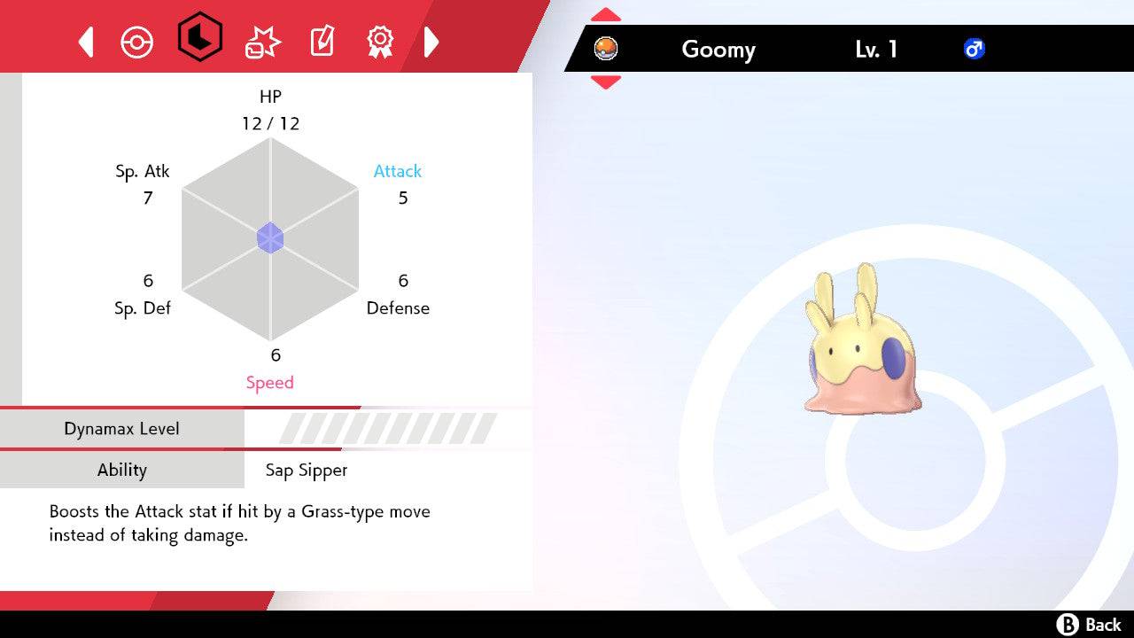Pokemon Sword and Shield Shiny Goomy 6IV-EV Trained - Pokemon4Ever